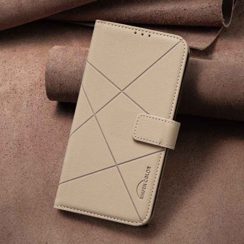 Δερματινη Θηκη Realme C75 Ρίγες Binfen Color