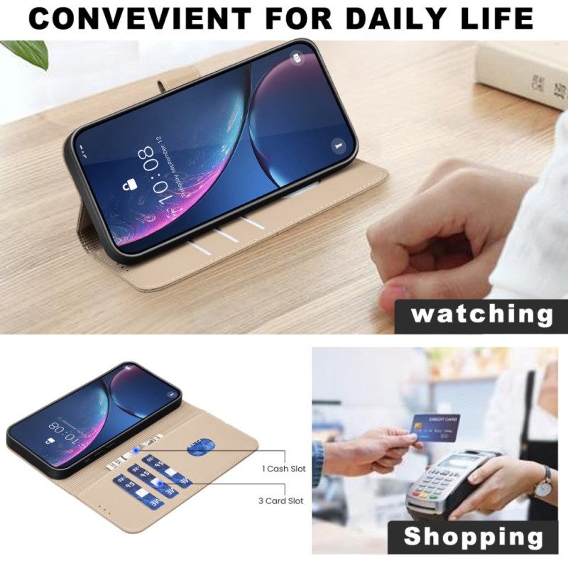 Δερματινη Θηκη Realme C75 Ρίγες Binfen Color