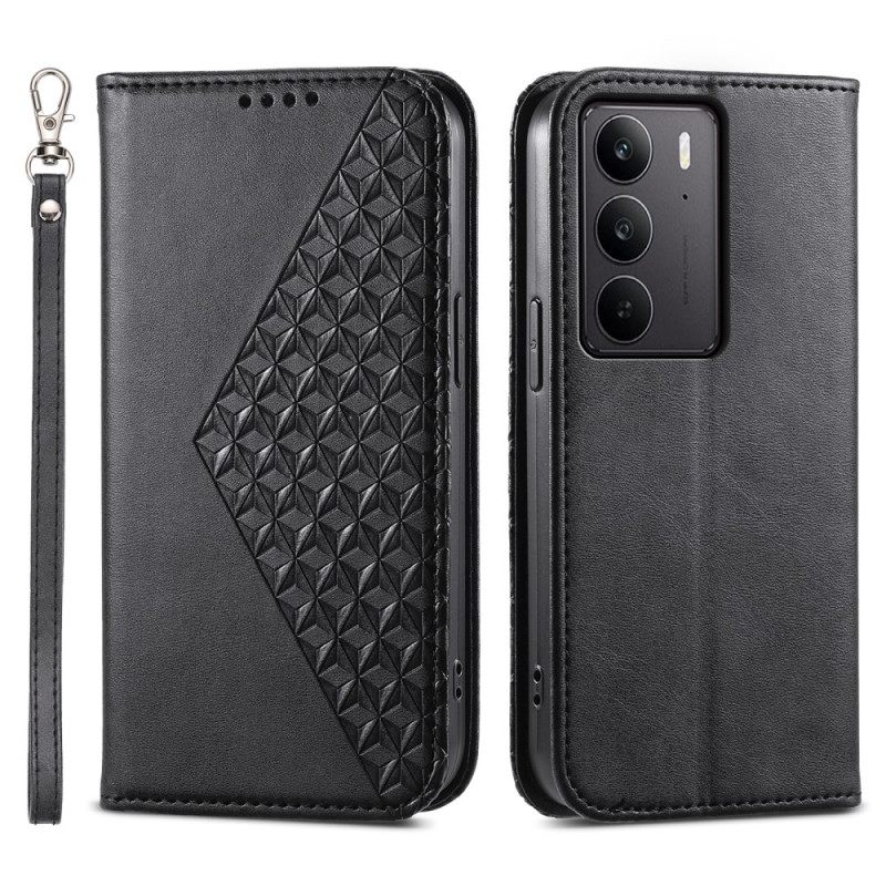 Δερματινη Θηκη Realme C75 Θήκες Κινητών Υφή Δέρματος Μοσχαριού Με Λουράκι
