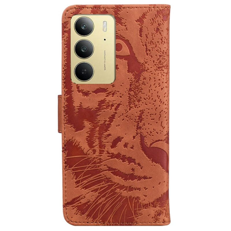 Δερματινη Θηκη Realme C75 Τίγρης