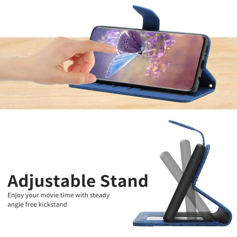 Δερματινη Θηκη Realme C75 Τσάντα Crossbody Με Στάμπα Πεταλούδας