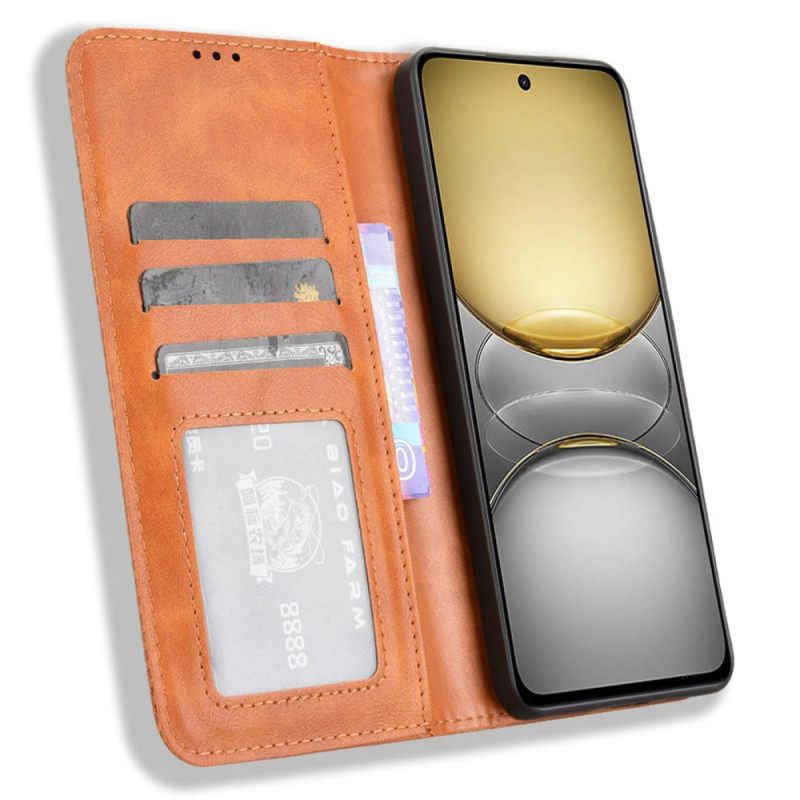 Δερματινη Θηκη Realme C75 Vintage Περίγραμμα Σιλικόνης