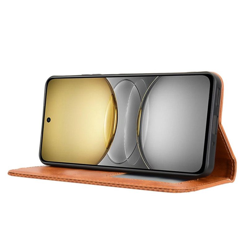 Δερματινη Θηκη Realme C75 Vintage Περίγραμμα Σιλικόνης