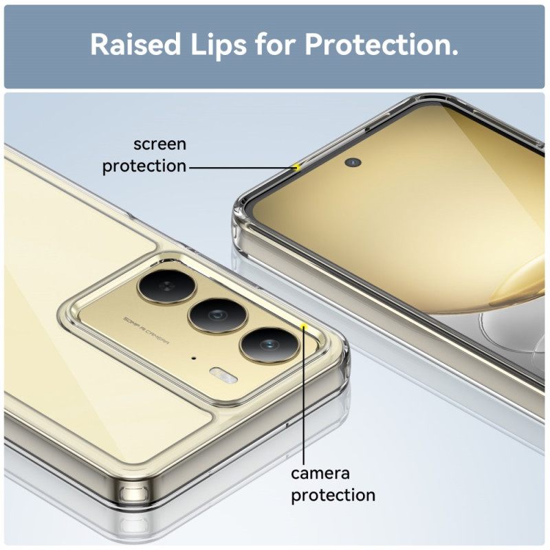 Κάλυμμα Realme C75 Διαφανές Με Προστατευτικό Οθόνης Από Σκληρυμένο Γυαλί Σιλικόνης