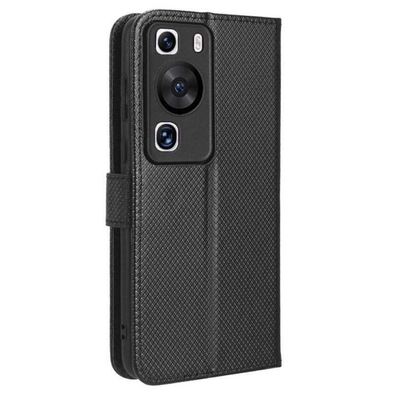 Κάλυμμα Huawei P60 Pro με κορδονι Κομψό Συνθετικό Δέρμα Με Λουράκι