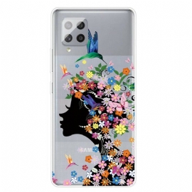 θηκη κινητου Samsung Galaxy A42 5G Όμορφο Κεφάλι Λουλουδιών