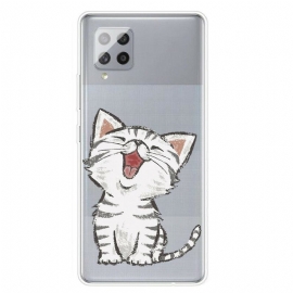 θηκη κινητου Samsung Galaxy A42 5G Χαριτωμένη Γάτα