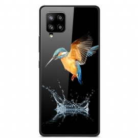 Θήκη Samsung Galaxy A42 5G Crown Bird Tempered Glass