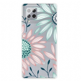 Θήκη Samsung Galaxy A42 5G Διαφανές Ένα Λουλούδι