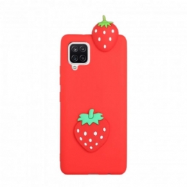 Θήκη Samsung Galaxy A42 5G Η Τρισδιάστατη Φράουλα