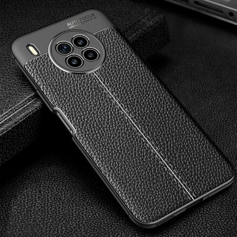Θήκη Huawei Nova 8i / Honor 50 Lite Δερμάτινο Εφέ Litchi Διπλής Γραμμής
