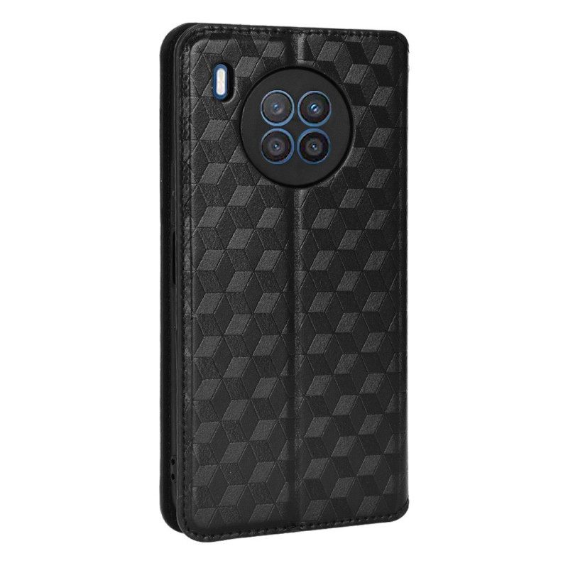 θηκη κινητου Huawei Nova 8i / Honor 50 Lite Θήκη Flip Διαμαντένιο Δερμάτινο Εφέ