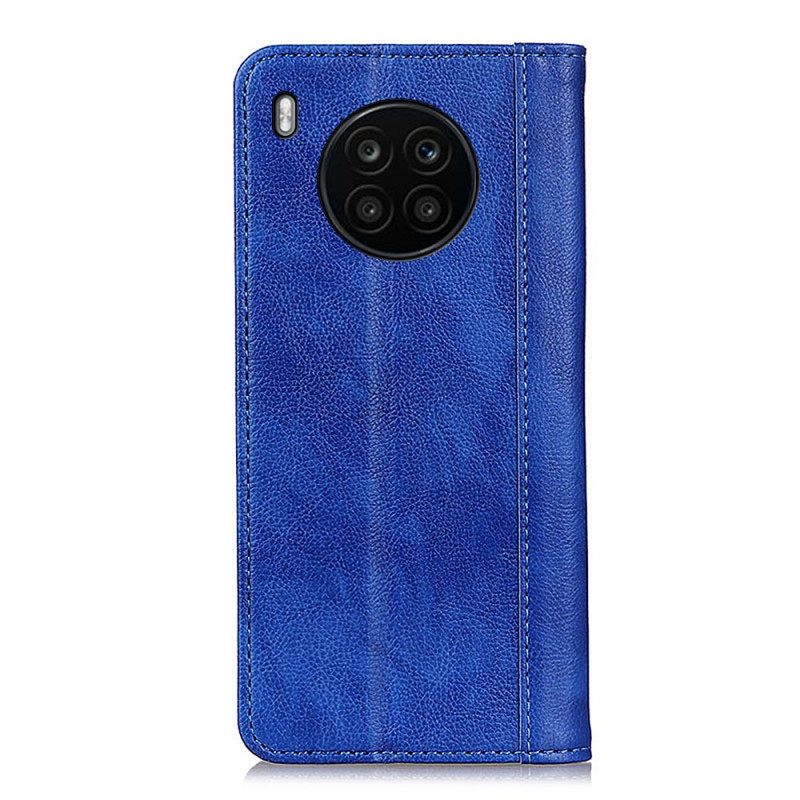 θηκη κινητου Huawei Nova 8i / Honor 50 Lite Θήκη Flip Elegance Split Leather Litchi