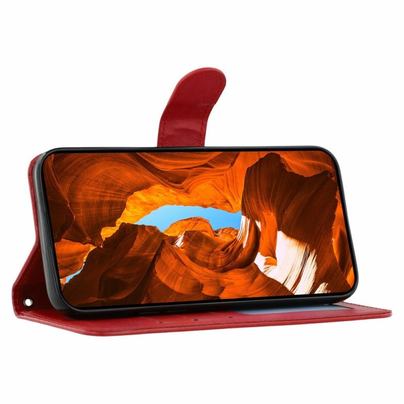 Δερματινη Θηκη Oppo Reno 14 5g Δερμάτινο Εφέ Με Τιράντες