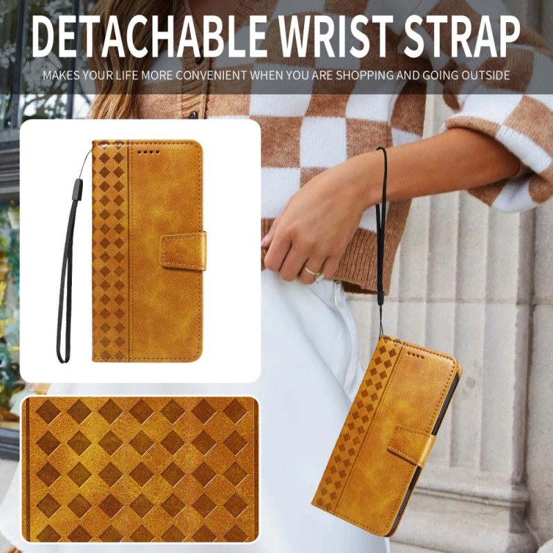 Δερματινη Θηκη Oppo Reno 14 5g Διαμαντένιο Περίγραμμα