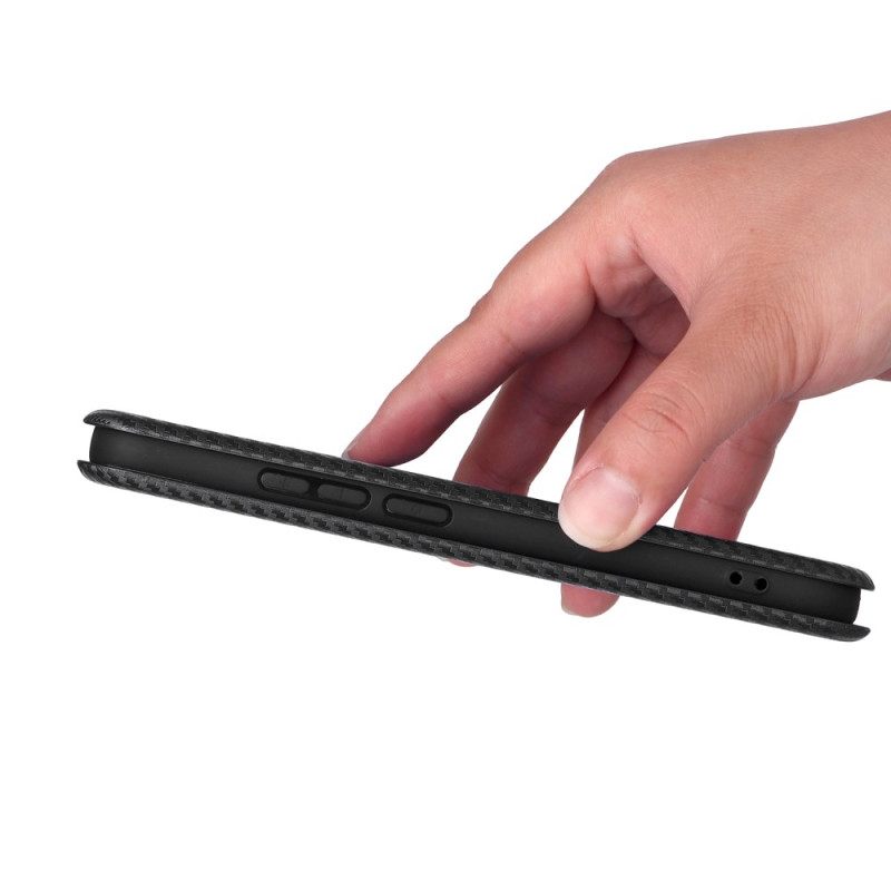 Δερματινη Θηκη Oppo Reno 14 5g Ίνες Άνθρακα Σιλικόνης