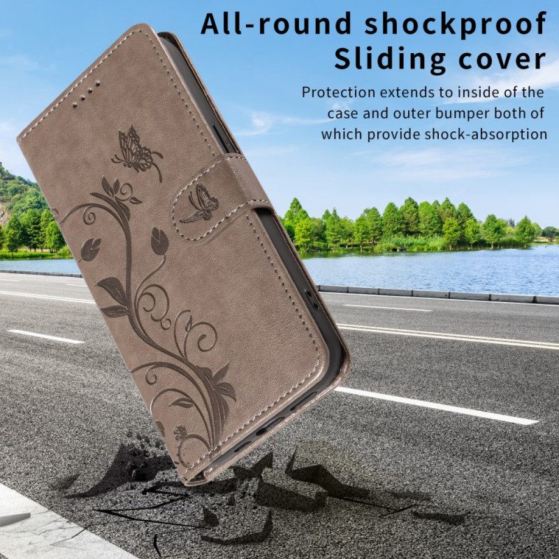 Δερματινη Θηκη Oppo Reno 14 5g Μικρά Λουλούδια