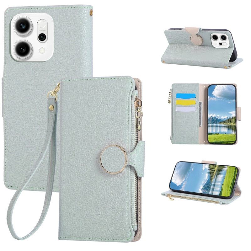 Δερματινη Θηκη Oppo Reno 14 5g Πορτοφόλι Με Φερμουάρ