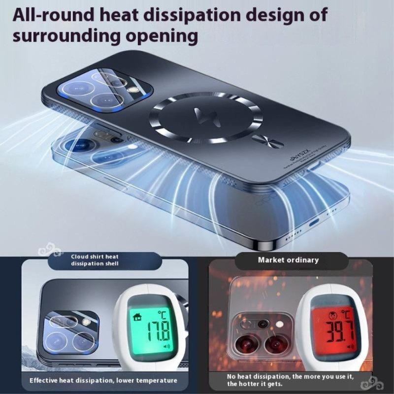 Κάλυμμα Oppo Reno 14 5g Συμβατό Με Magsafe Μεταλλικό Εφέ