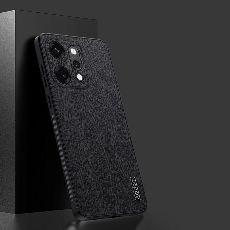 Κάλυμμα Oppo Reno 14 5g Υφή Ξύλου Σιλικόνης