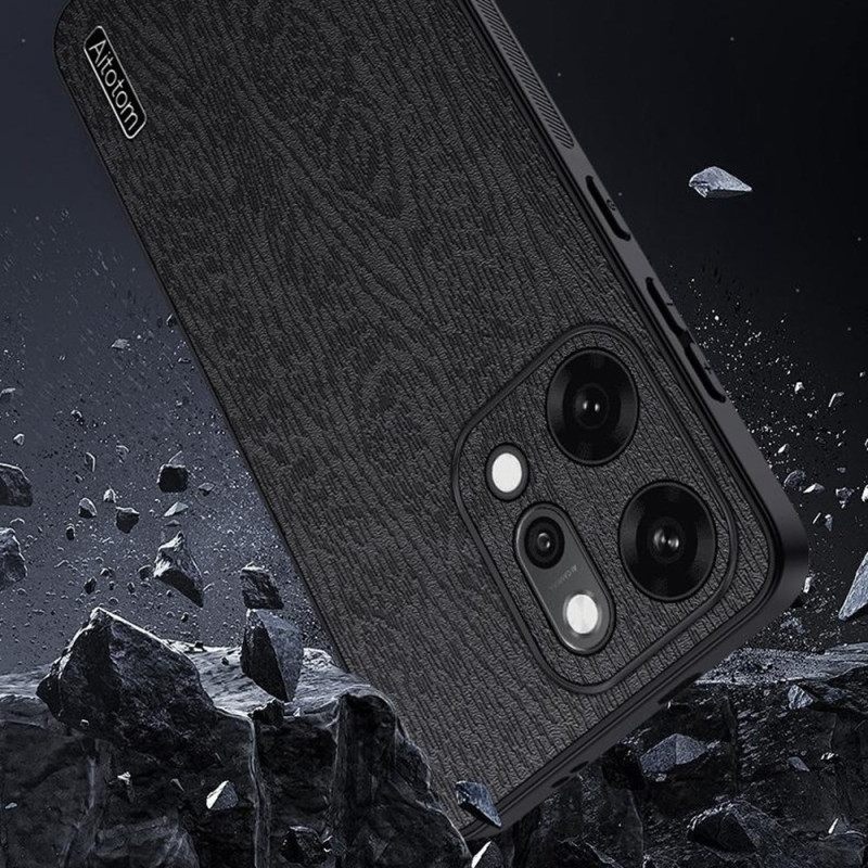 Κάλυμμα Oppo Reno 14 5g Υφή Ξύλου Σιλικόνης