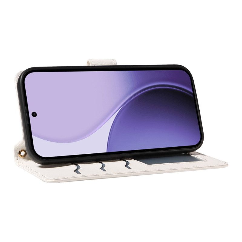 Θηκη Κινητου Oppo Reno 14 5g Καπιτονέ Με Τιράντες Και Τιράντες Ώμου