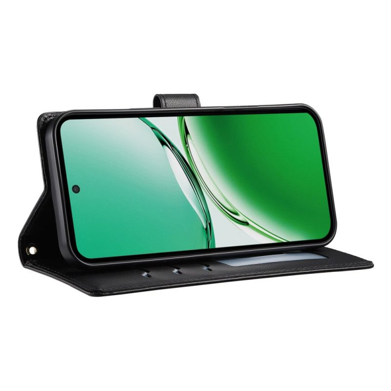 Θηκη Κινητου Oppo Reno 14 5g Καπιτονέ Στυλ Με Λουράκι Και Λουράκι Ώμου