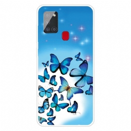 θηκη κινητου Samsung Galaxy A21s Πεταλούδες Πεταλούδες