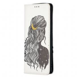 θηκη κινητου Samsung Galaxy A21s Θήκη Flip Όμορφα Μαλλιά