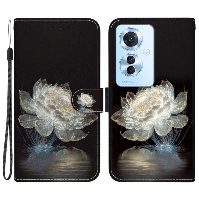 Θηκη Κινητου Oppo Reno 11f 5g Θήκες Κινητών Κρυστάλλινη Παιώνια Με Λουράκι