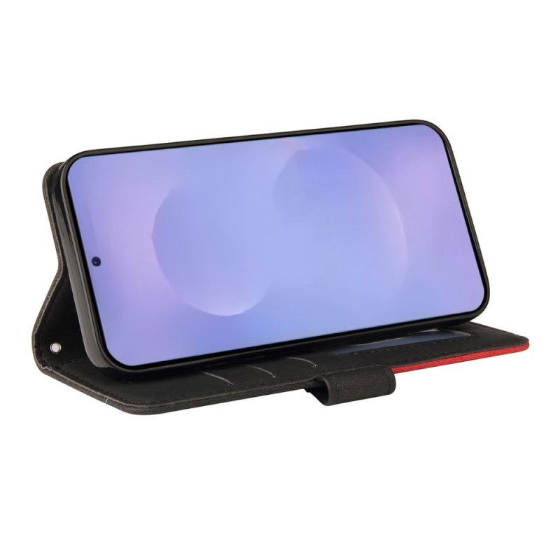 Δερματινη Θηκη Samsung Galaxy S26 Δίχρωμο Κυματιστό