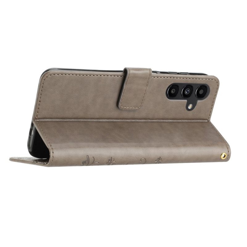 Δερματινη Θηκη Samsung Galaxy S26 Πεταλούδα Και Λουλούδια