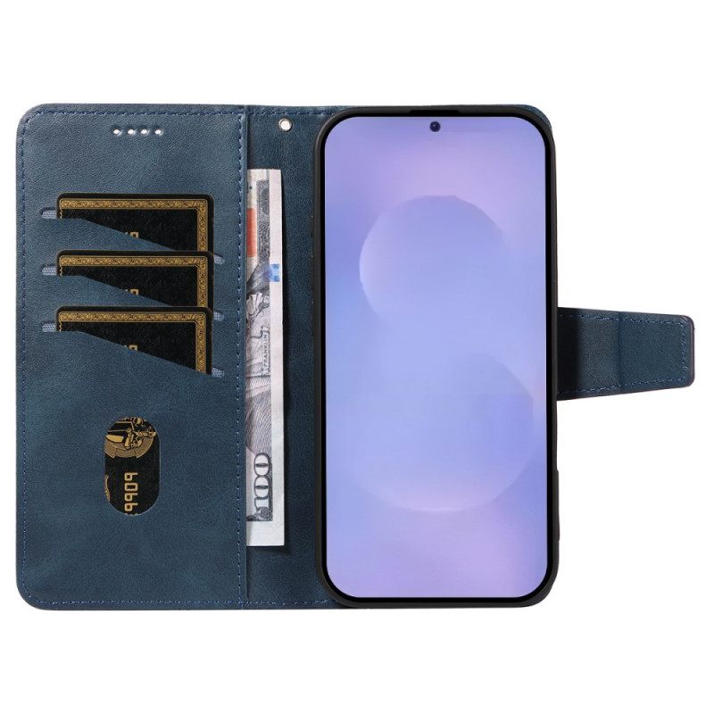 Δερματινη Θηκη Samsung Galaxy S26 Σχέδιο Με Διαμάντια