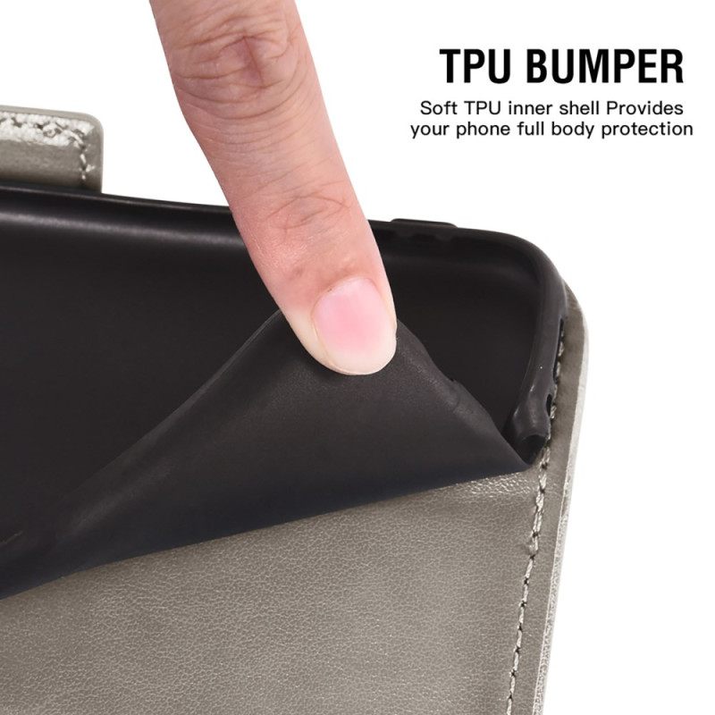 Δερματινη Θηκη Samsung Galaxy S26 Σχέδιο Παιώνια