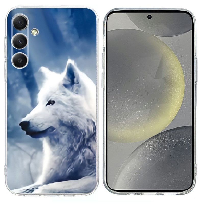 Hülle Für Samsung Galaxy S26 Weißer Wolf