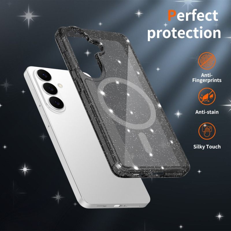 Hülle Samsung Galaxy S26 Glitzernde Magnetische Geldbörse