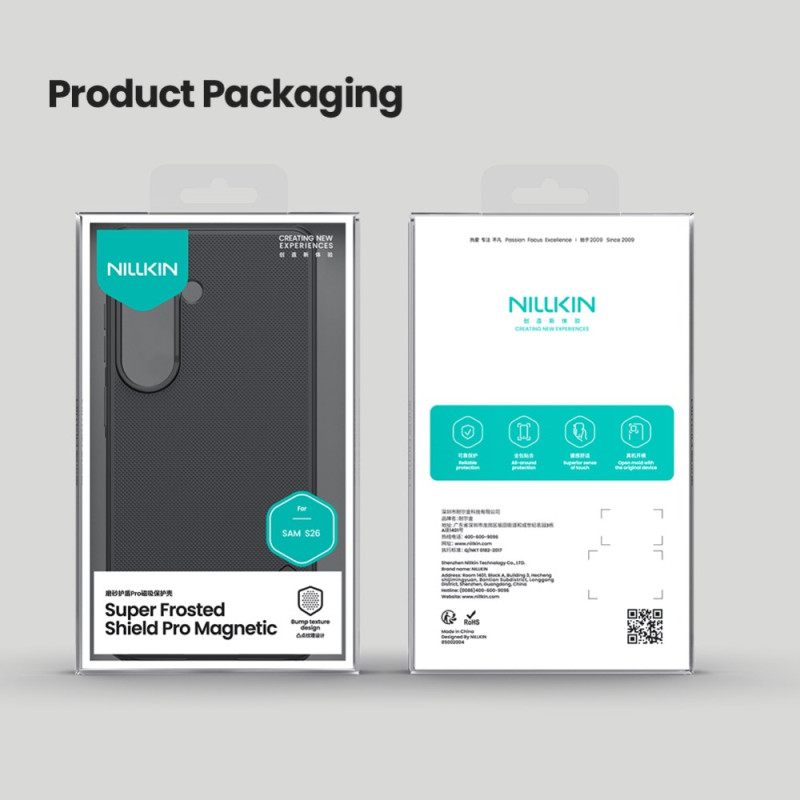 Hülle Samsung Galaxy S26 Handyhülle Nillkin Super Frosted Shield Magnetische Geldbörse