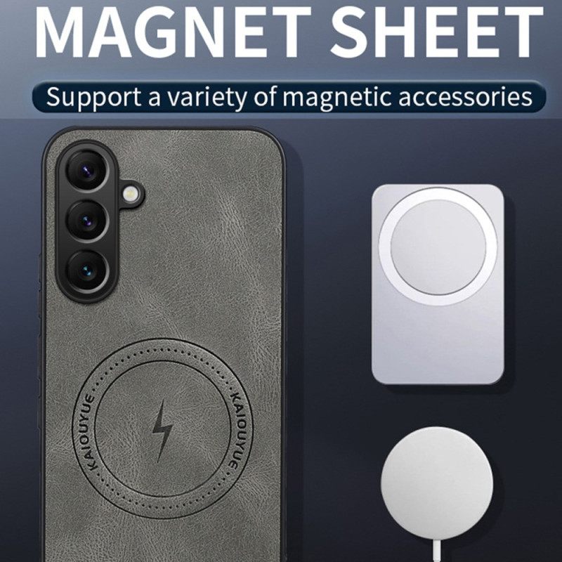 Κάλυμμα Samsung Galaxy S26 Μαγνητική Δερμάτινη Εφέ