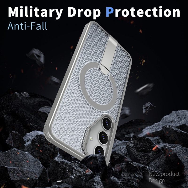 Κάλυμμα Samsung Galaxy S26 Μαγνητική Με Μαγνητική Βάση Και Βάση Πλέγματος Σιλικόνης