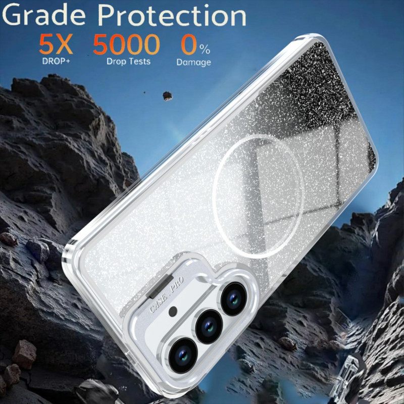 Κάλυμμα Samsung Galaxy S26 Θήκες Κινητών Μαγνητική Με Γκλίτερ Ντεγκραντέ Με Πτυσσόμενη Βάση