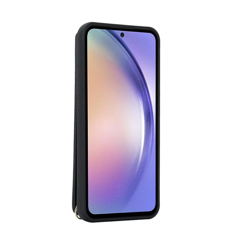 Κάλυμμα Samsung Galaxy S26 Θήκη Καρτών Και Ιμάντας Ώμου Σιλικόνης