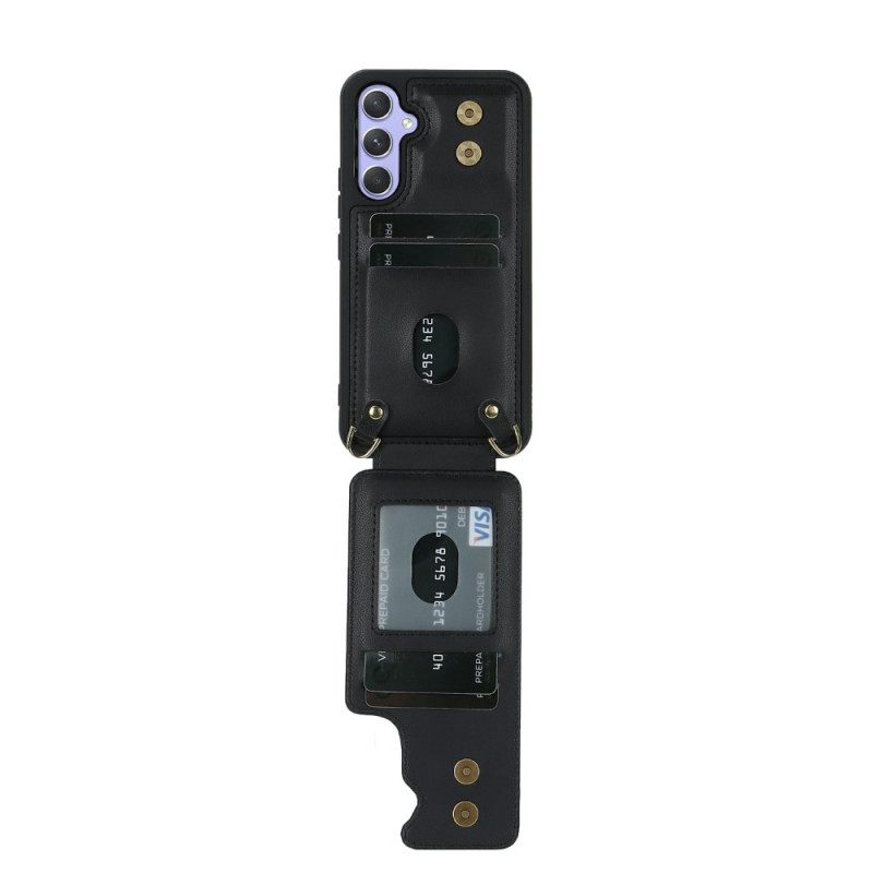 Κάλυμμα Samsung Galaxy S26 Θήκη Καρτών Και Ιμάντας Ώμου Σιλικόνης