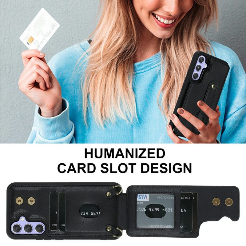 Κάλυμμα Samsung Galaxy S26 Θήκη Καρτών Και Ιμάντας Ώμου Σιλικόνης