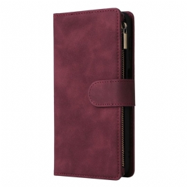 Lederhüllen Samsung Galaxy S26 Geldbörse Mit Reißverschluss In Wildlederoptik