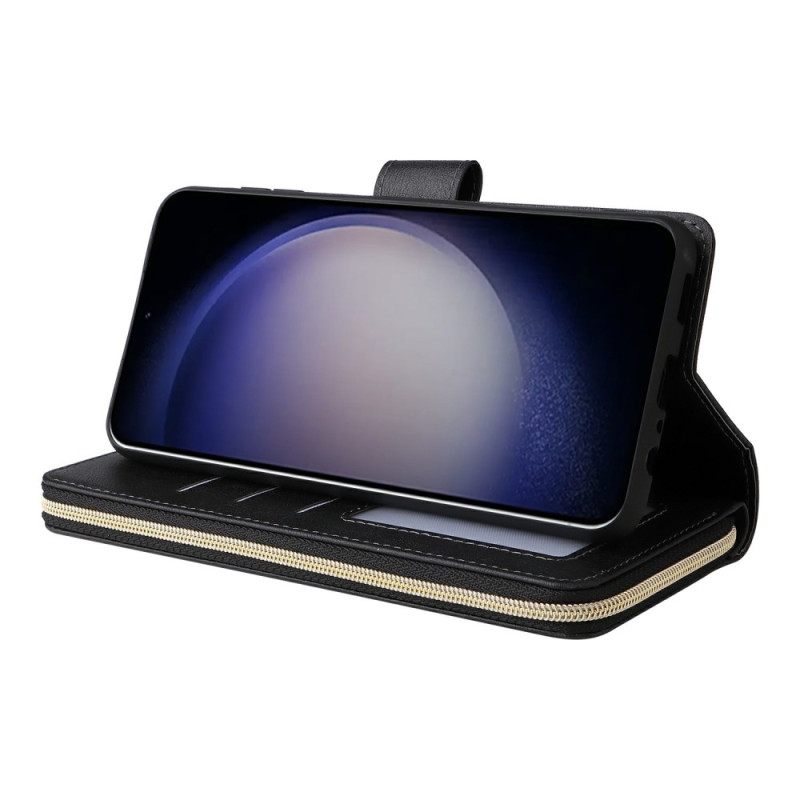 Lederhüllen Samsung Galaxy S26 Geldbörse Mit Reißverschlusstasche