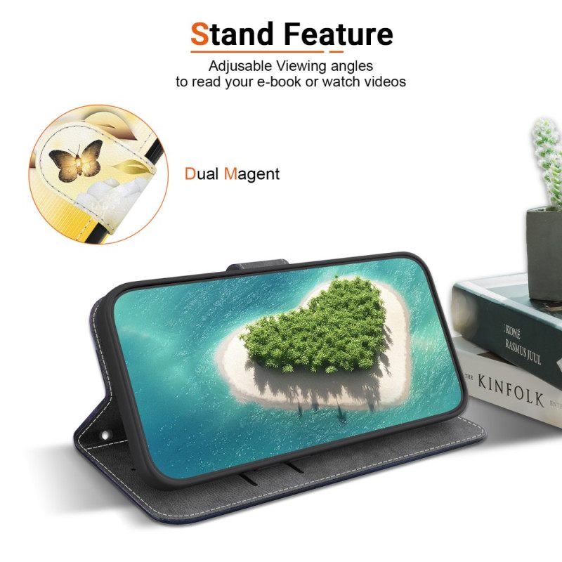 Θηκη Κινητου Samsung Galaxy S26 Χρυσές Πεταλούδες Και Λουλούδια