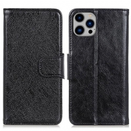 Θήκη Flip iPhone 14 Plus Split Nappa Leather