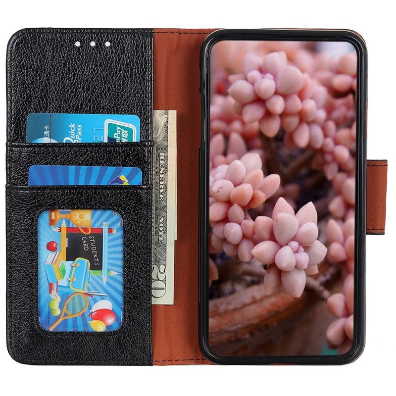 Θήκη Flip iPhone 14 Plus Split Nappa Leather