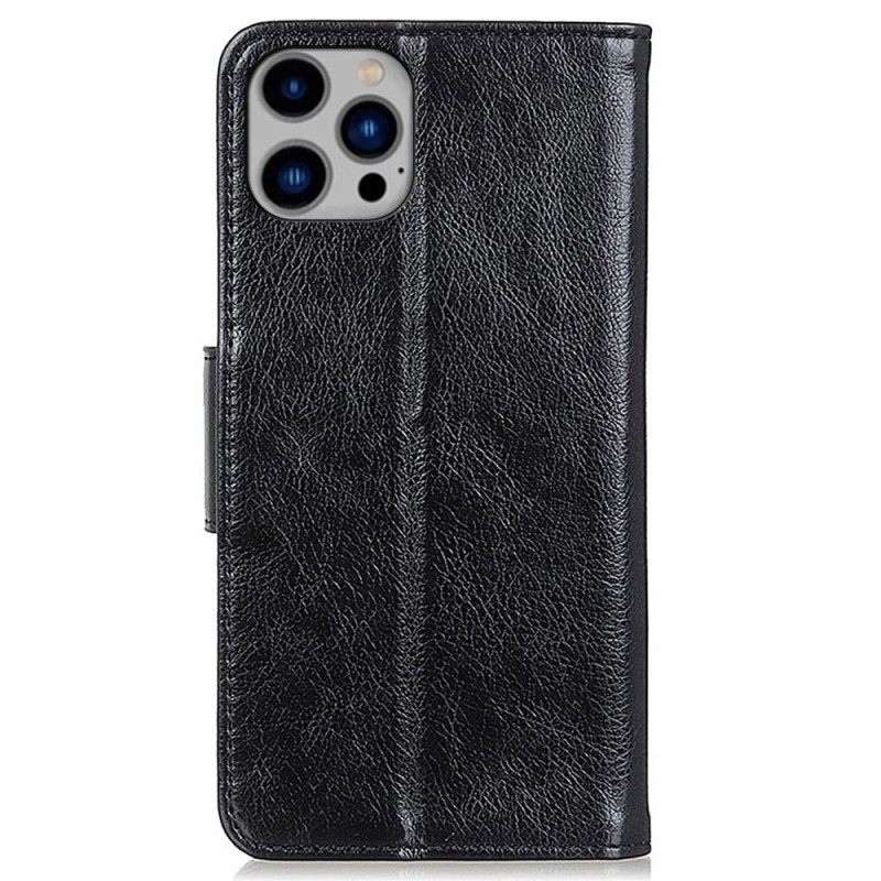 Θήκη Flip iPhone 14 Plus Split Nappa Leather