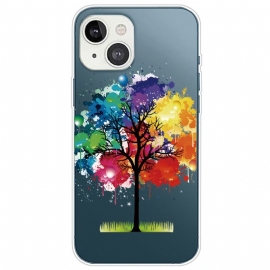 Θήκη iPhone 14 Plus Διαφανές Δέντρο Ακουαρέλας